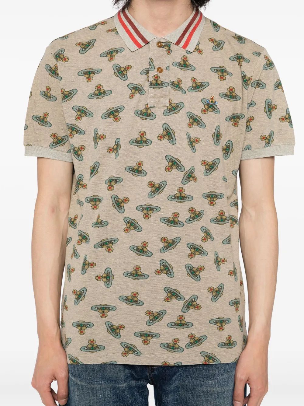 Logo Print Polo Shirt - Image 4