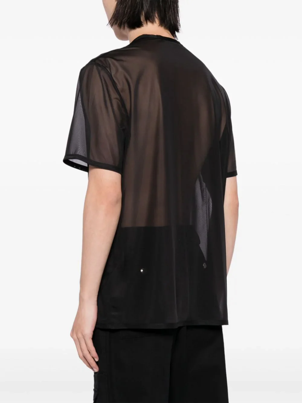 Logo-Print Sheer T-Shirt - Image 3