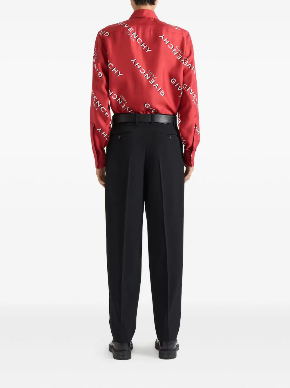 Logo-Print Silk Shirt - Image 3