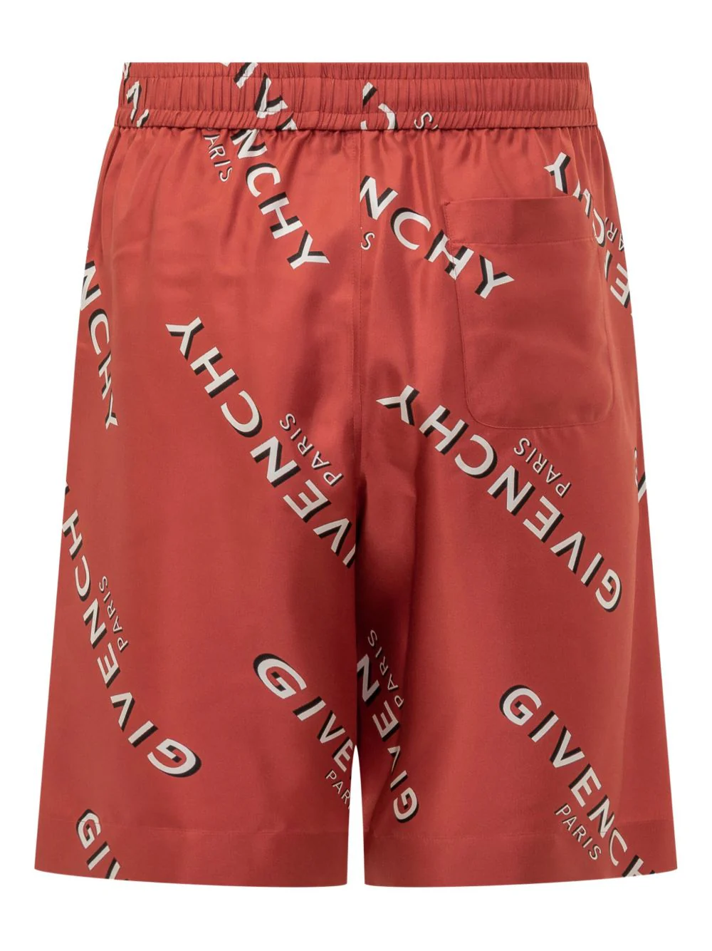 Logo-Print Silk Shorts - Image 2