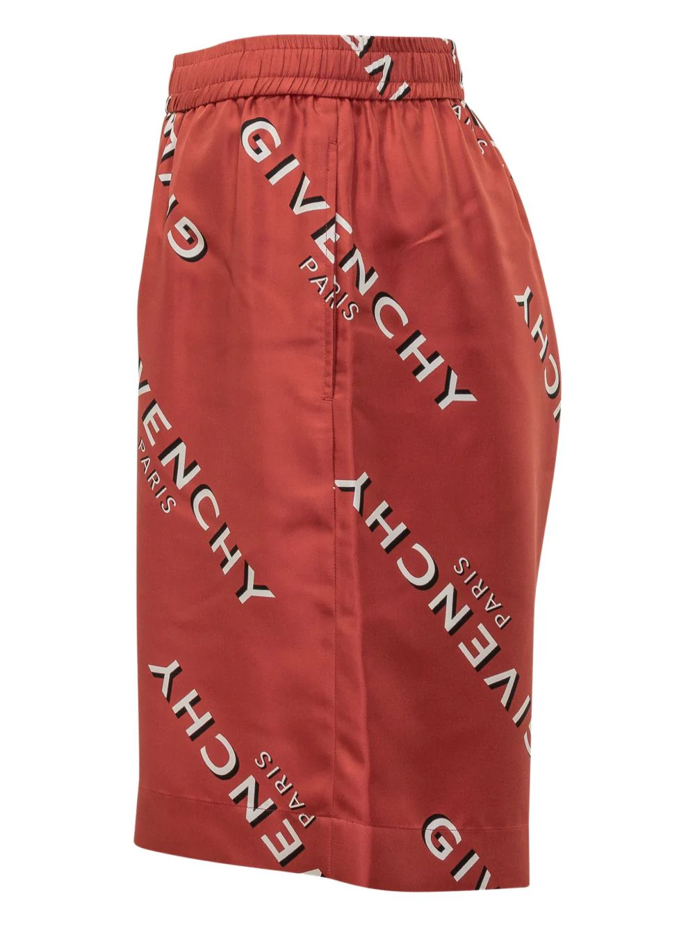 Logo-Print Silk Shorts - Image 3