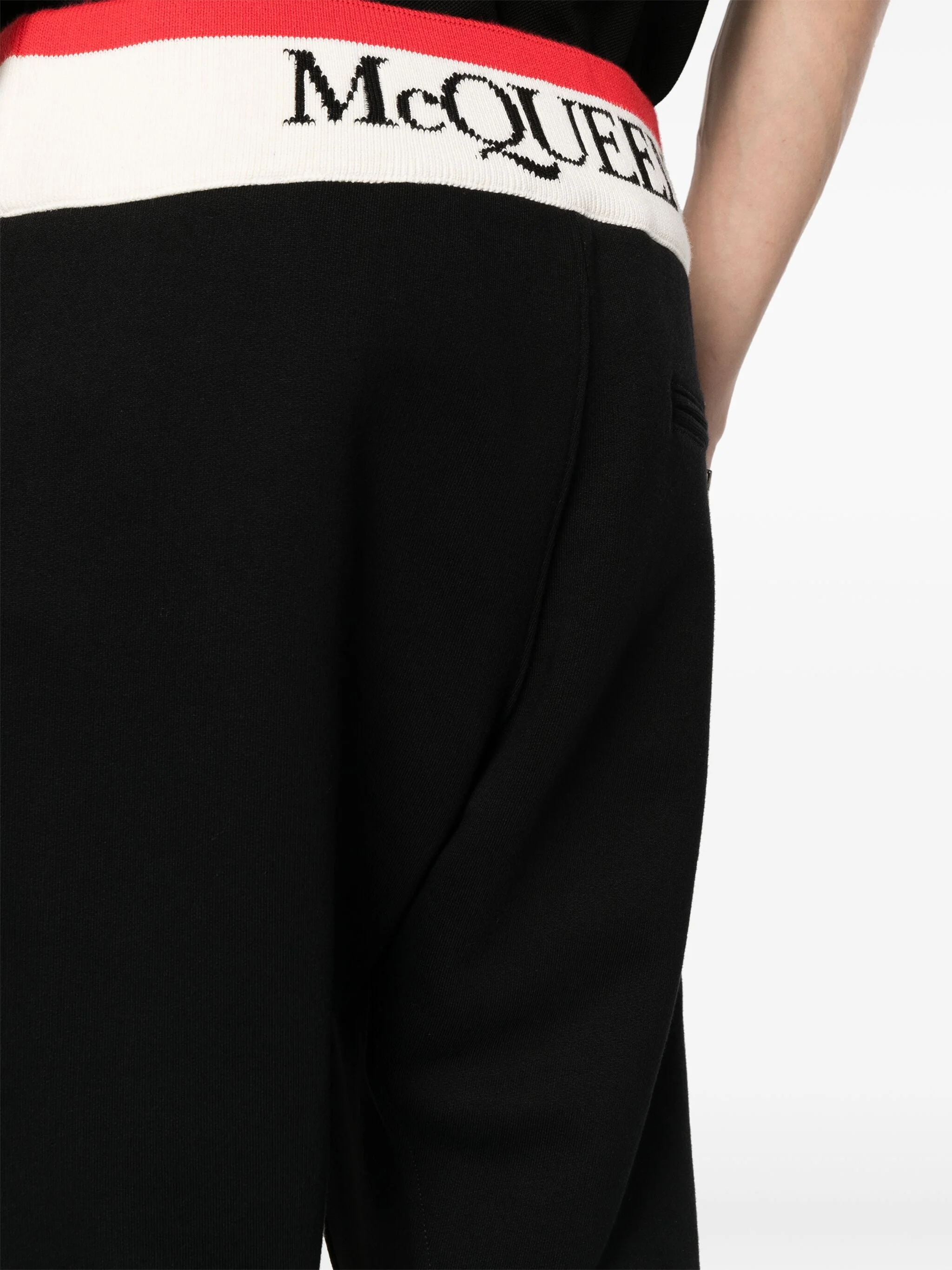 Logo-Print Strap Cotton Track Pants - Image 4