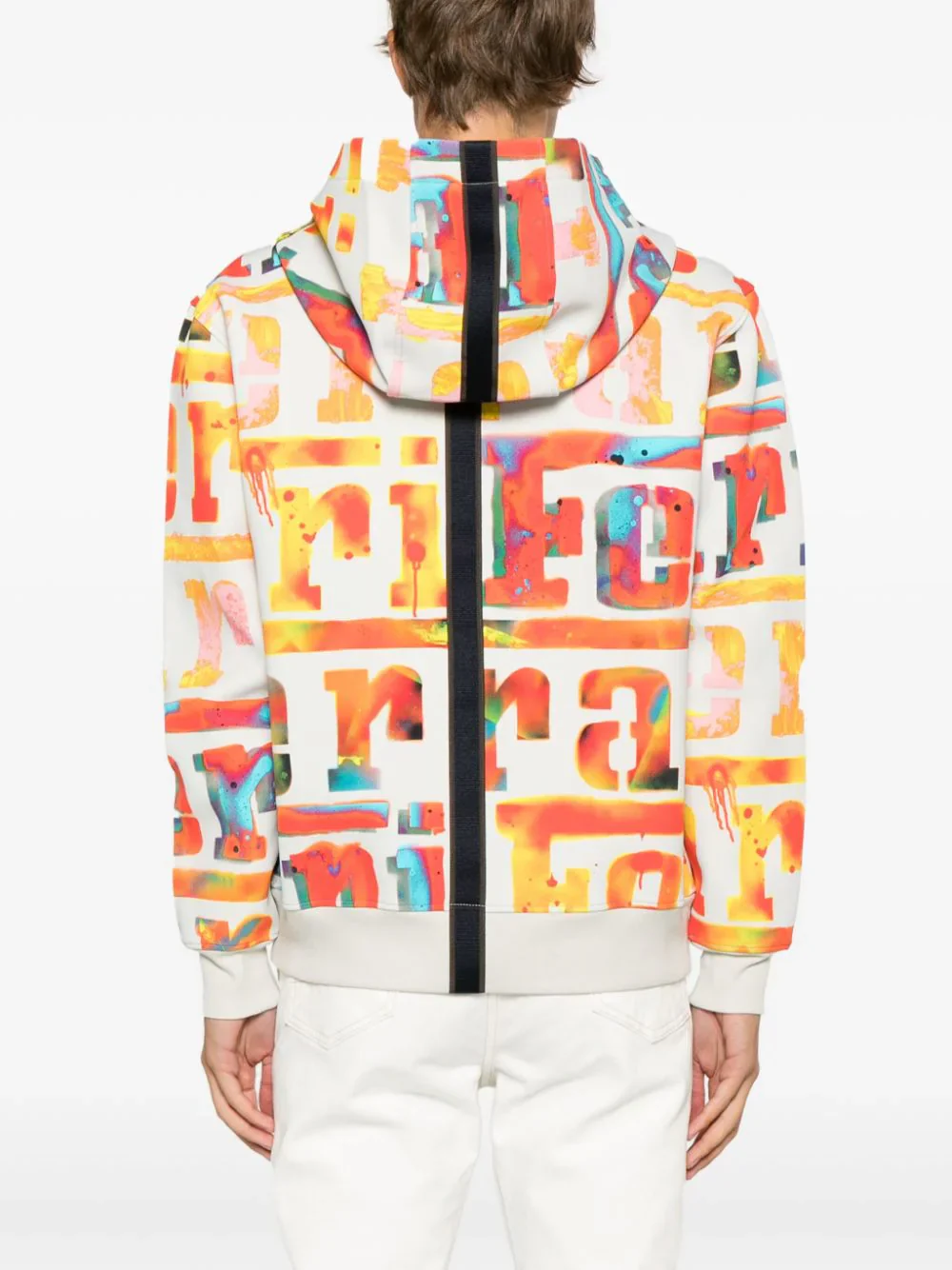 Logo-Print Zip-Up Hoodie - Image 4