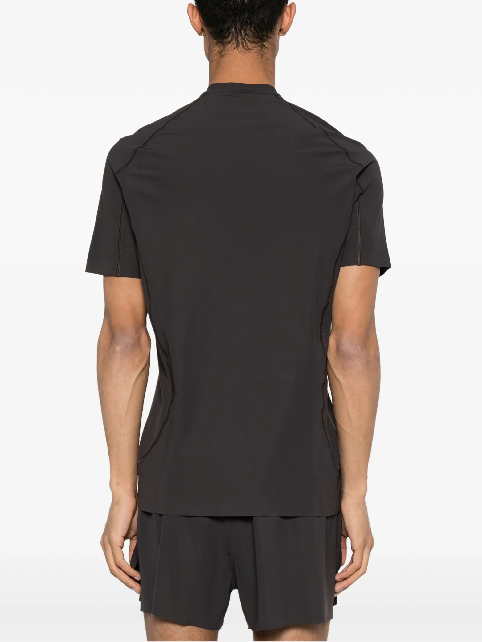 Logo-Print Zip-Up T-Shirt - Image 6