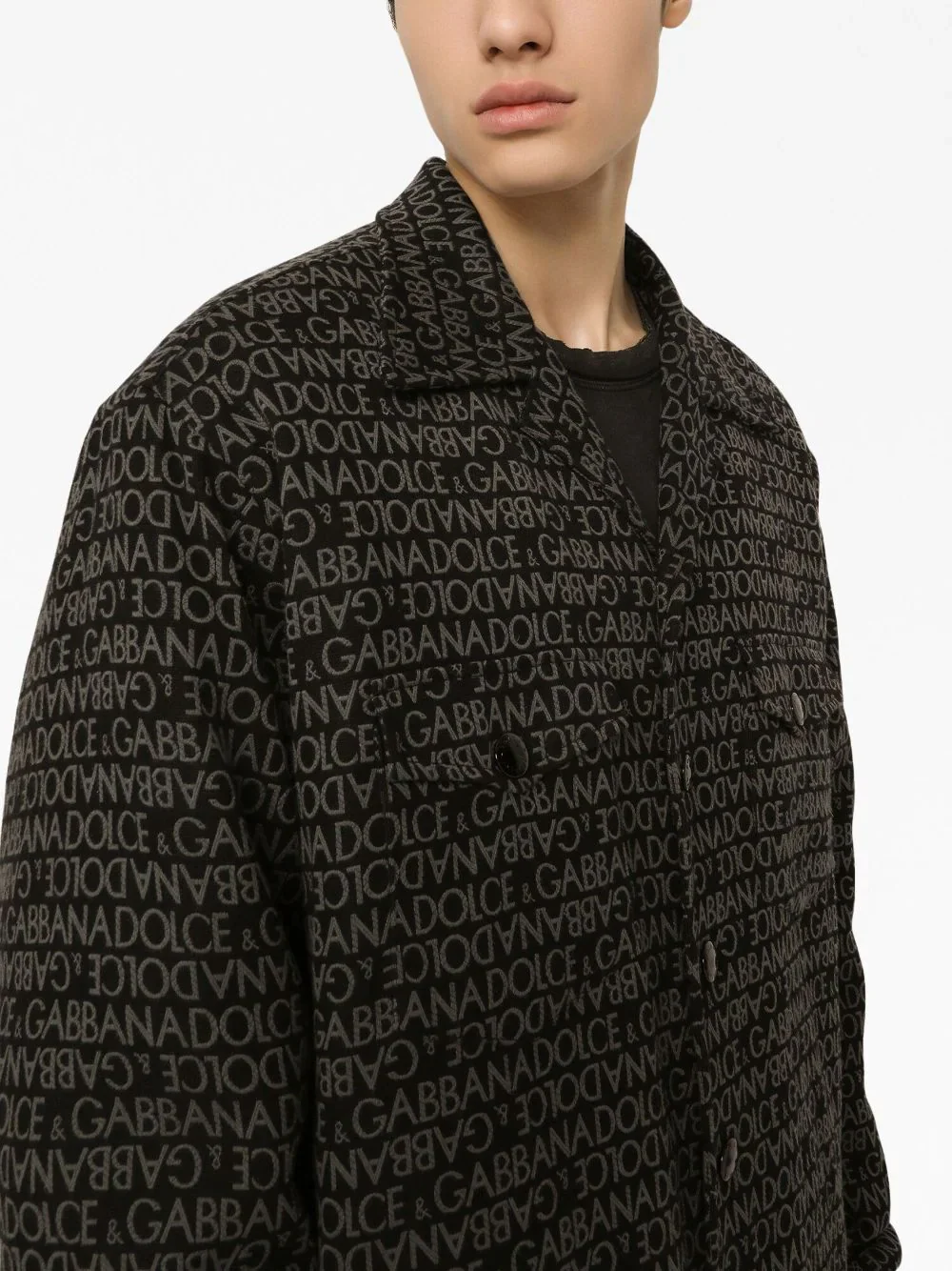 Logo-Printed Shirt Jacket - Image 4