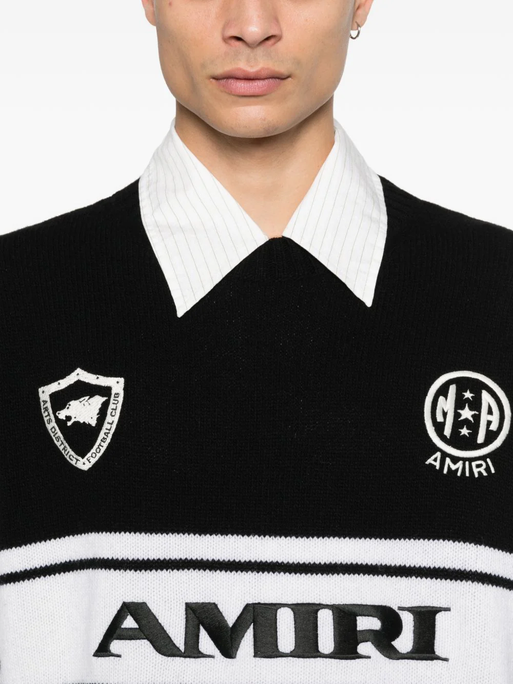 Logo Stripe Sweater - Image 2