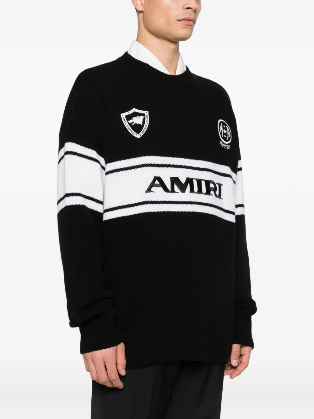 Logo Stripe Sweater - Image 4