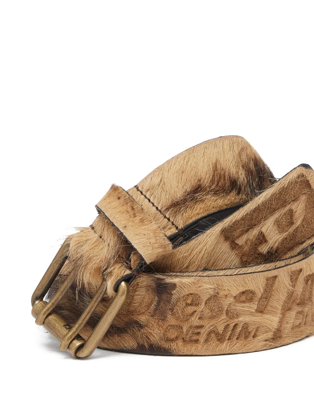 Long-Hair Leather Buckle Belt - Image 2