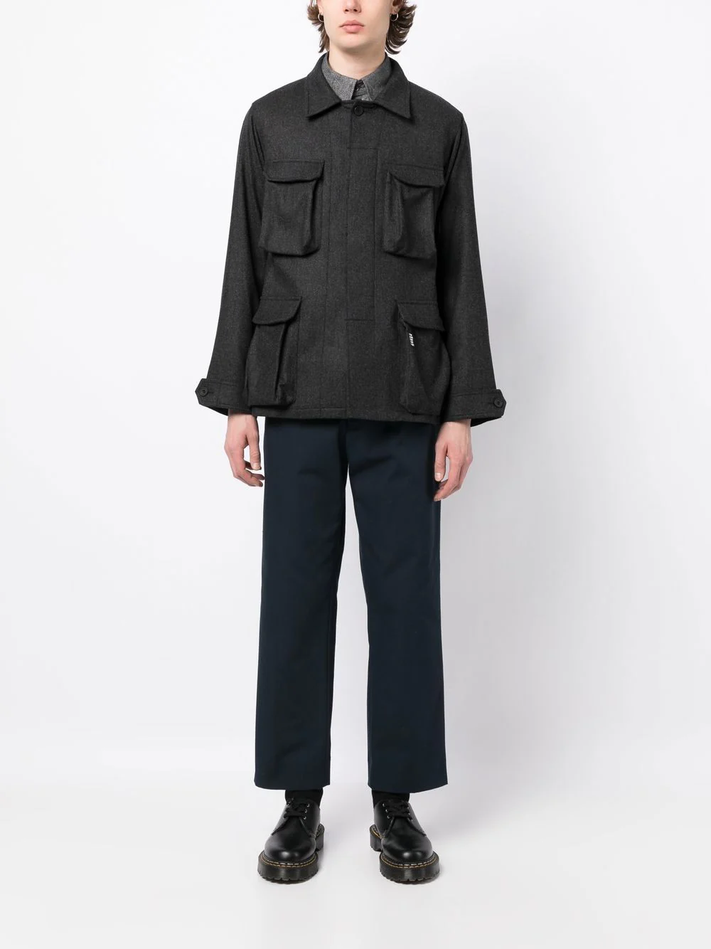 Long-Sleeve Cargo Jacket - Image 3