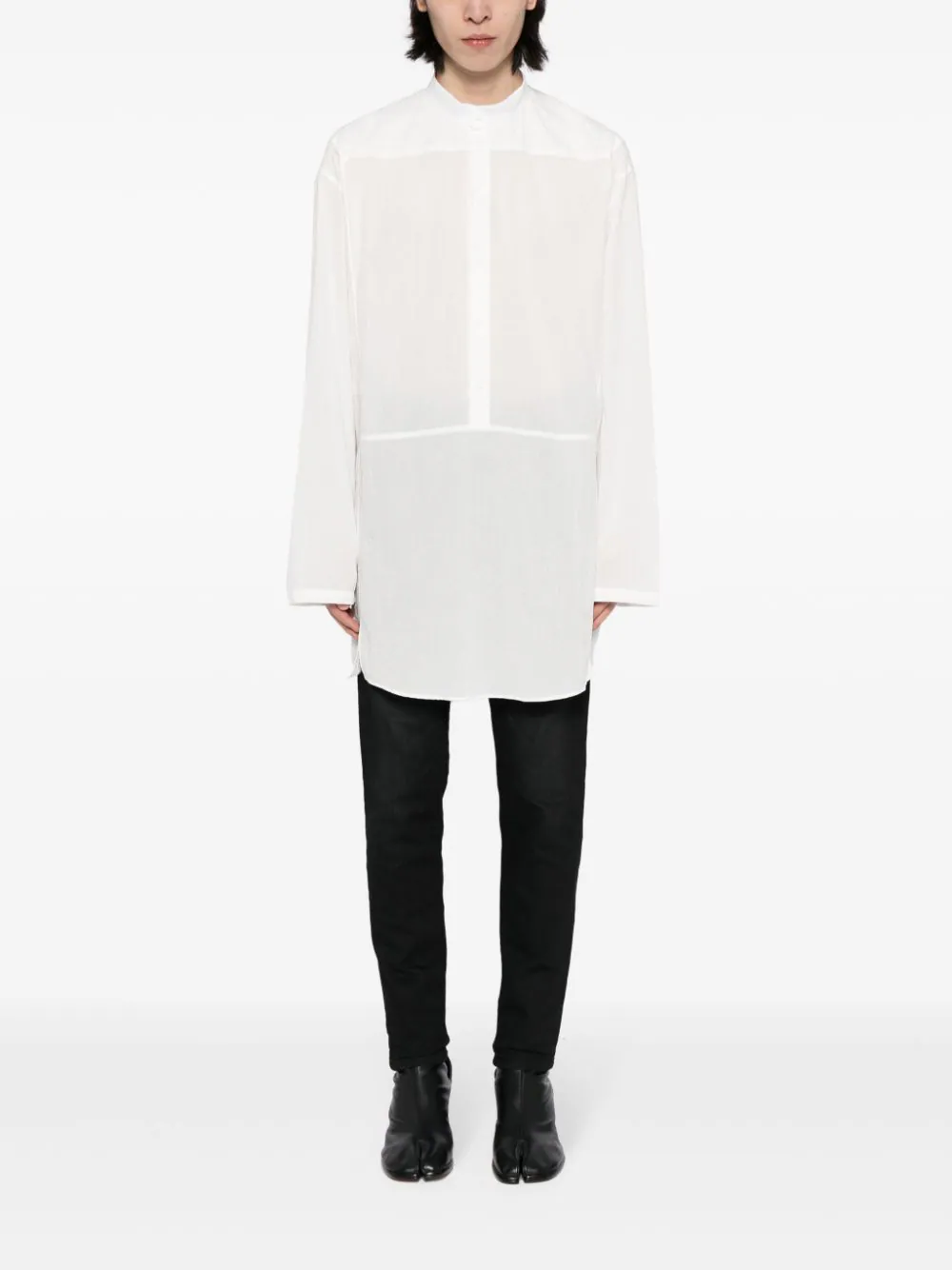 Long-Sleeve Cotton Shirt - Image 2