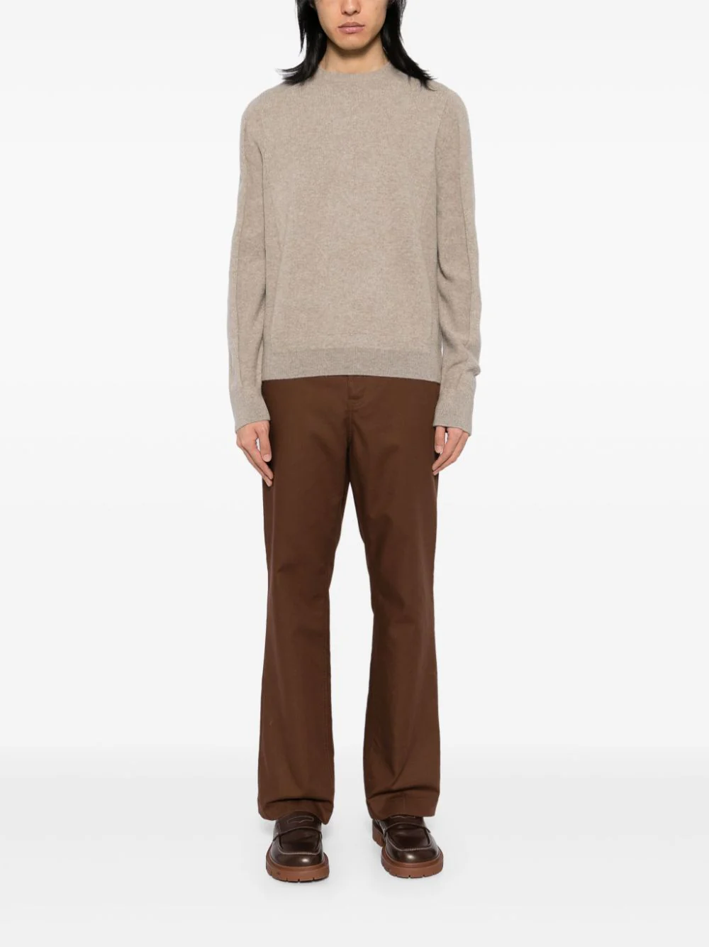 Long-Sleeve Mélange Polo - Image 2