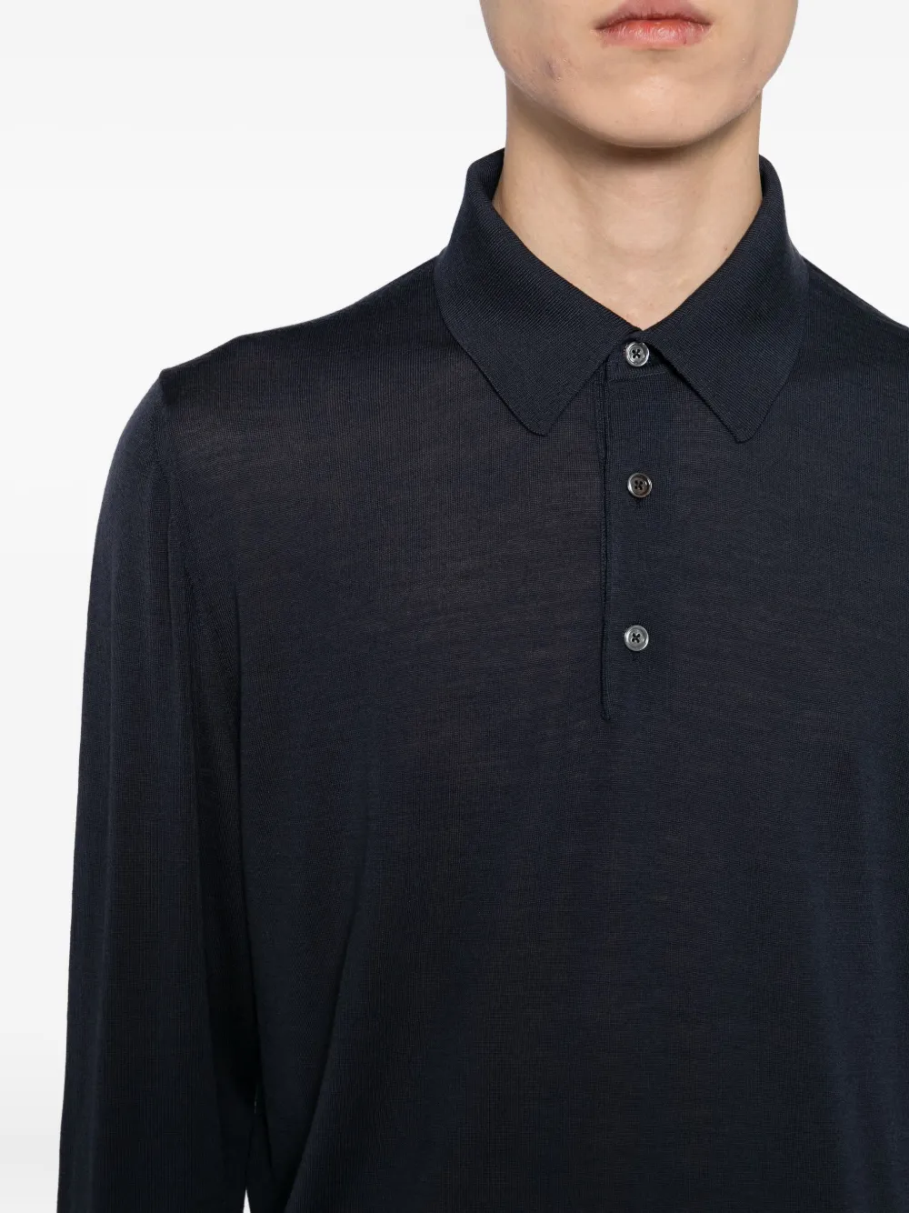 Long-Sleeve Polo Shirt - Image 4