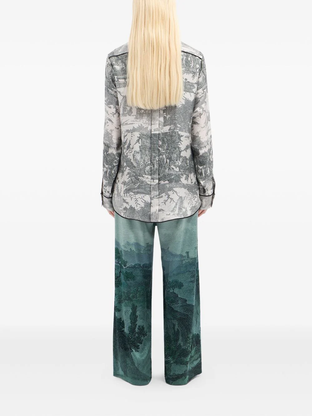 Long-Sleeve Silk Shirt - Image 3