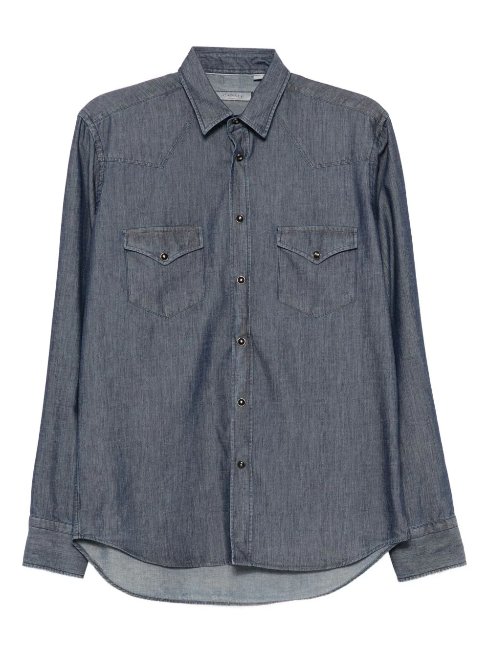 Long-Sleeved Denim Shirt