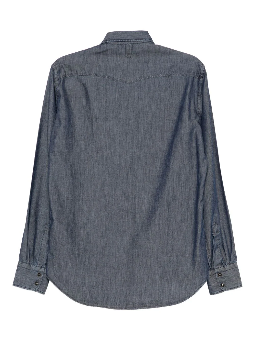 Long-Sleeved Denim Shirt - Image 2