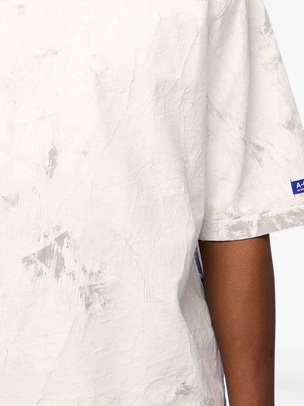 Marble-Effect Cotton T-Shirt - Image 4