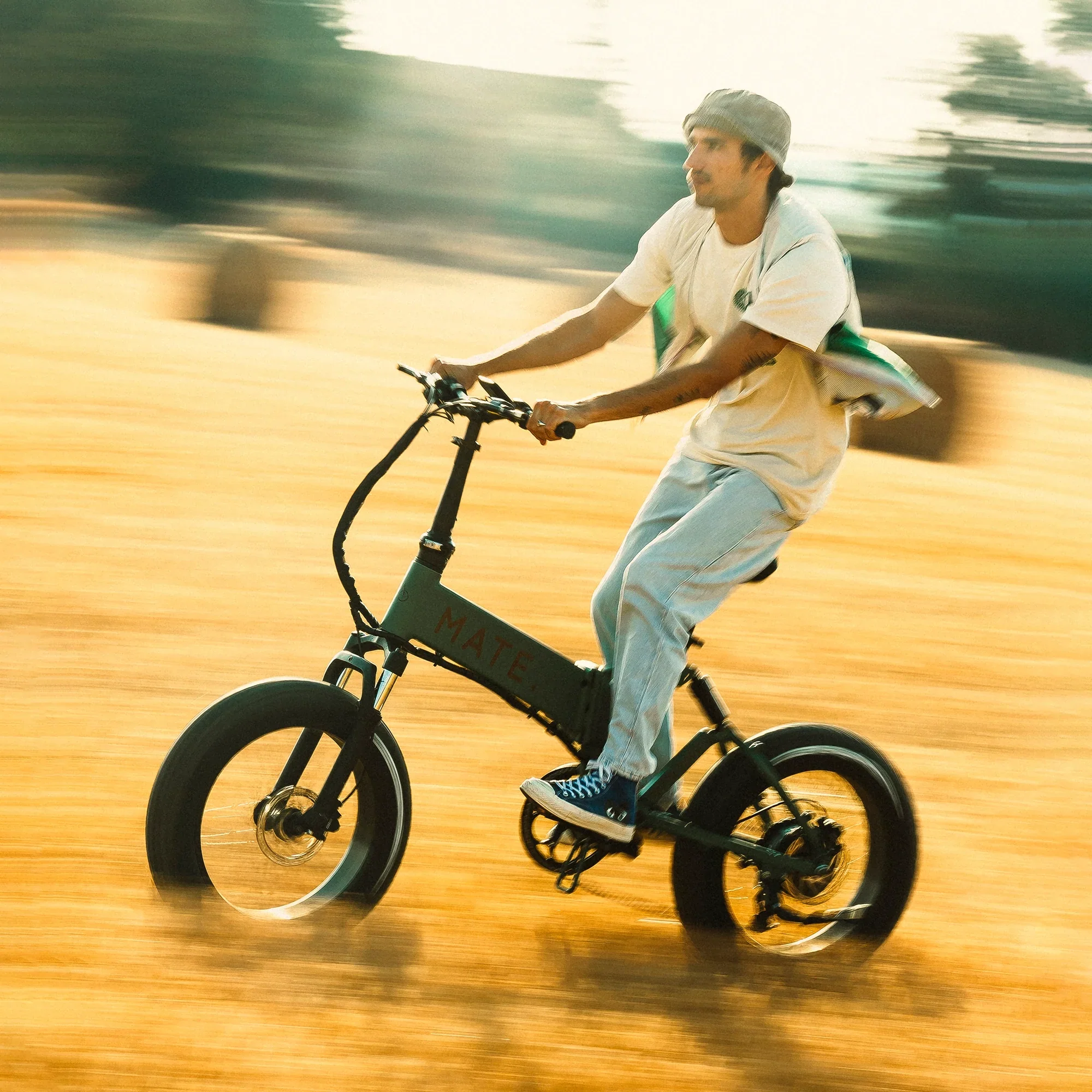 Mate X 250W Dusty Army Green Bike - Image 2