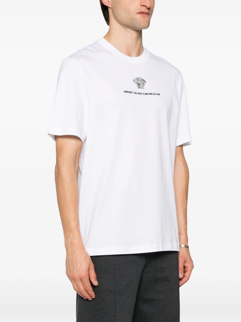 Medusa Milano Embroidered T-Shirt - Image 4