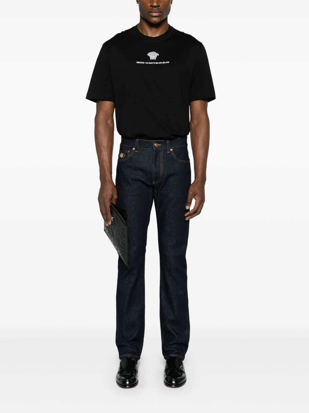 Medusa Milano Embroidered T-Shirt - Image 5