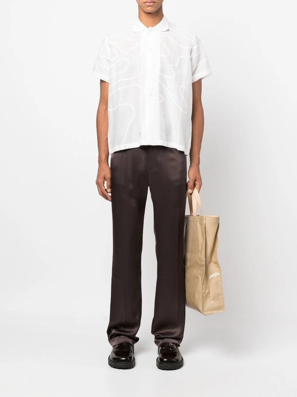Mid-Rise Straight-Leg Trousers - Image 2