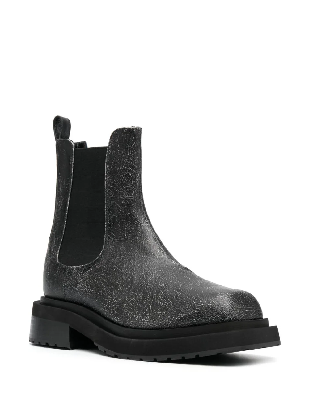 Mike Cracked-Effect Leather Boots - Image 2