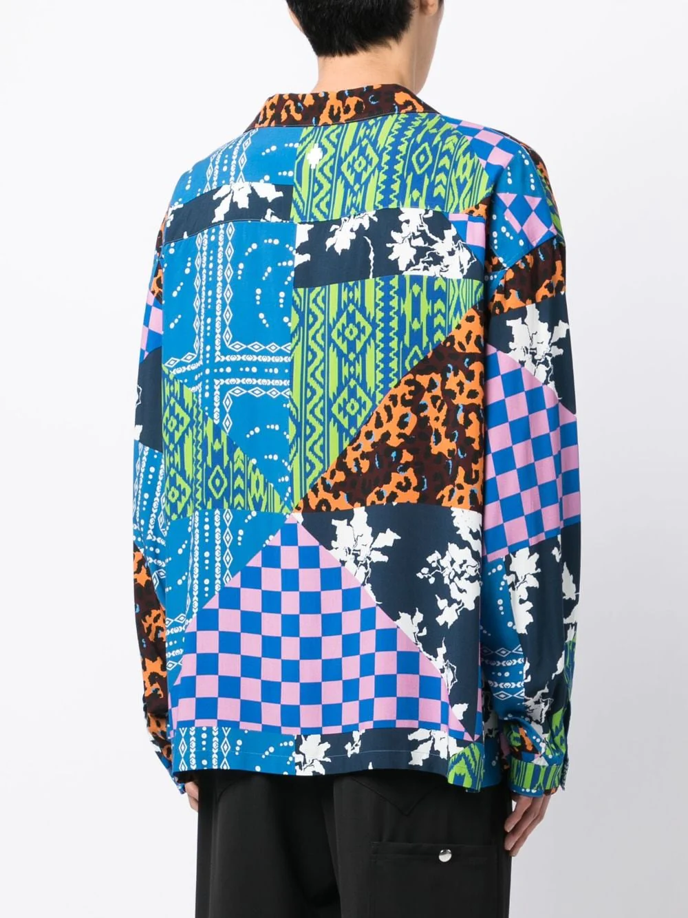 Mix-Print Camp Collar Shirt - Image 5