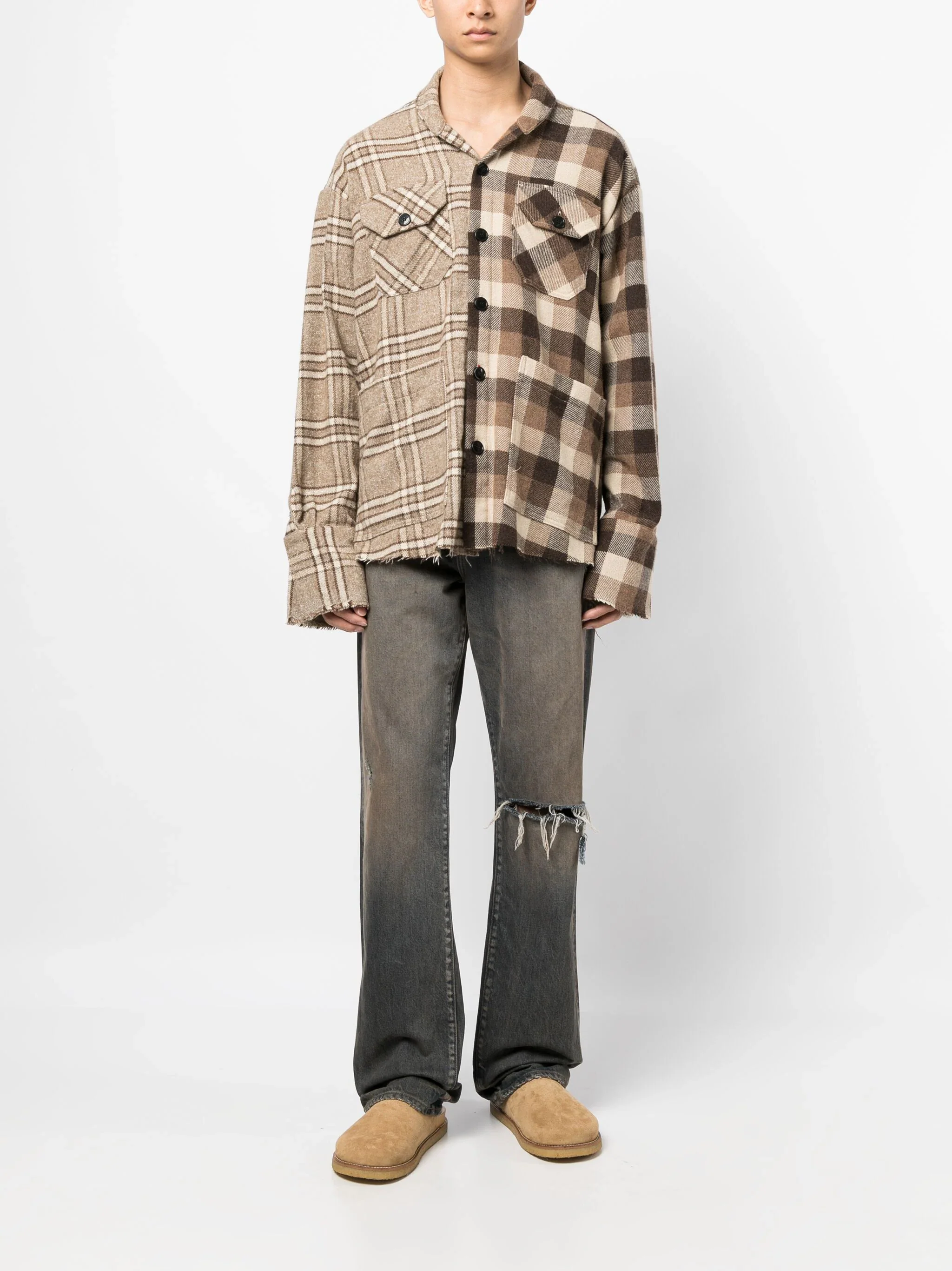 Mix-Print Long-Sleeve Shirt - Image 2