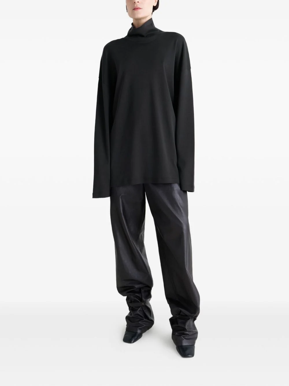 Mock-Neck Long-Sleeve T-Shirt - Image 2