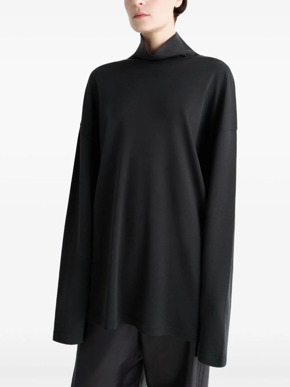 Mock-Neck Long-Sleeve T-Shirt - Image 4