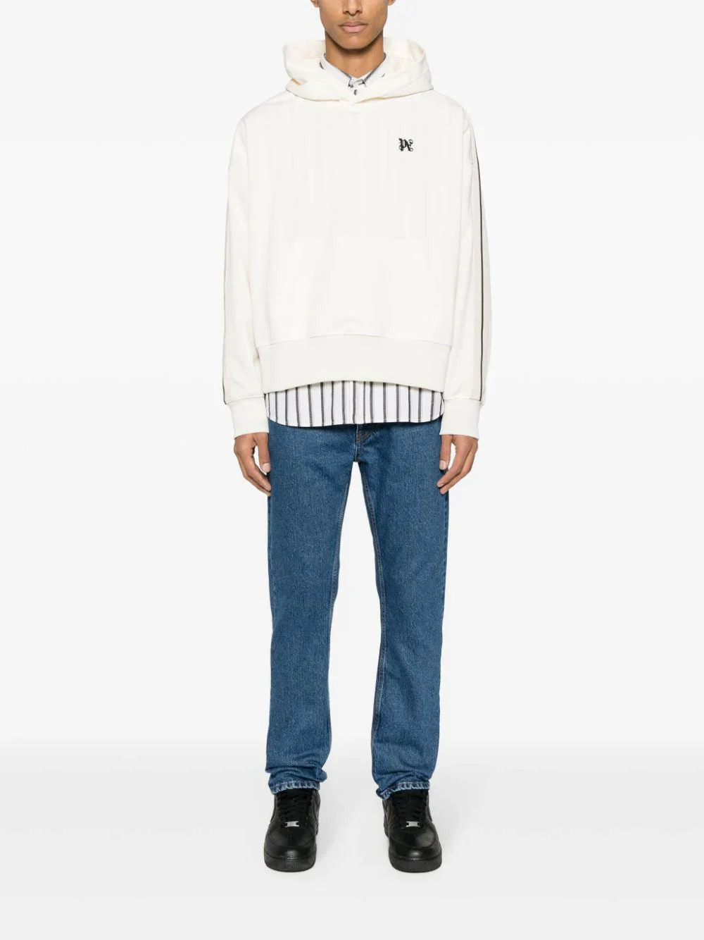 Monogram-Embroidered Straight-Leg Jeans - Image 2
