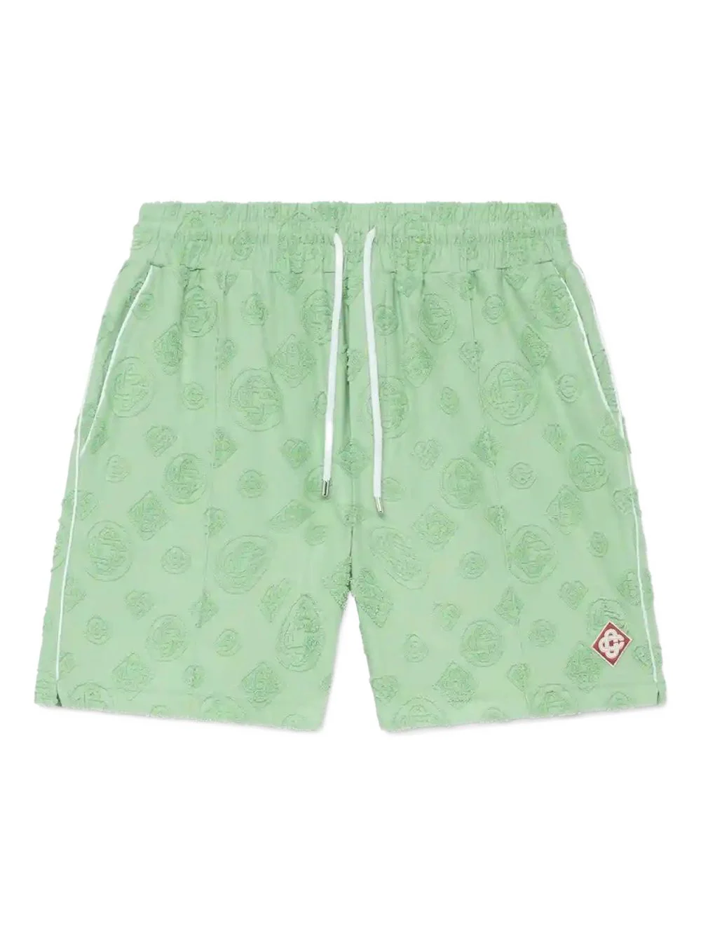 Monogram-Pattern Track Shorts