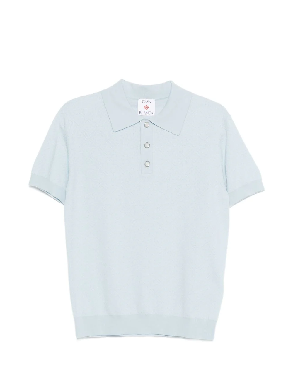 Monogram Pointelle Polo Shirt