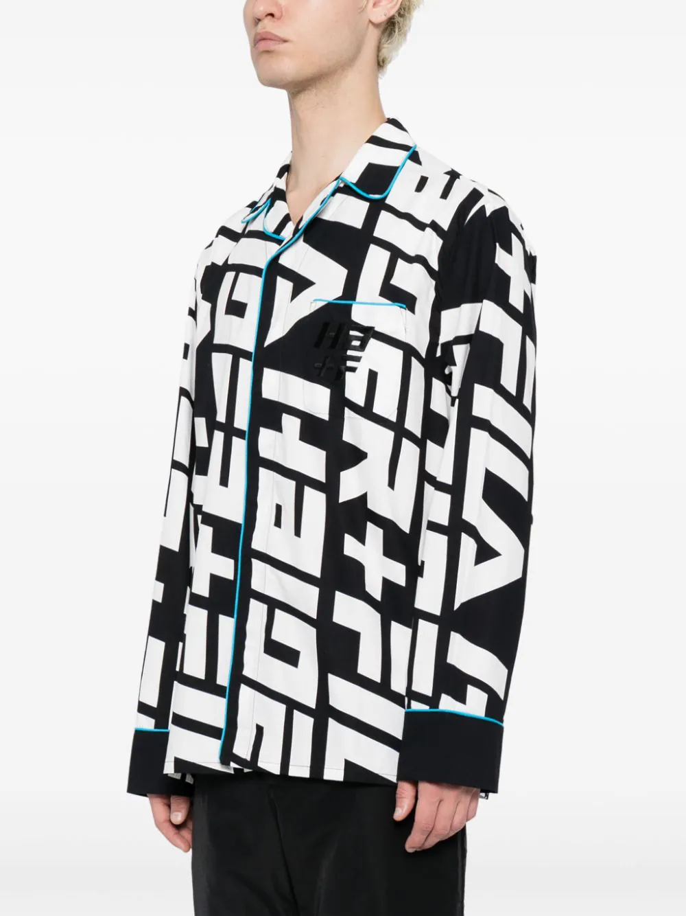 Monogram-Print Cotton Shirt - Image 3