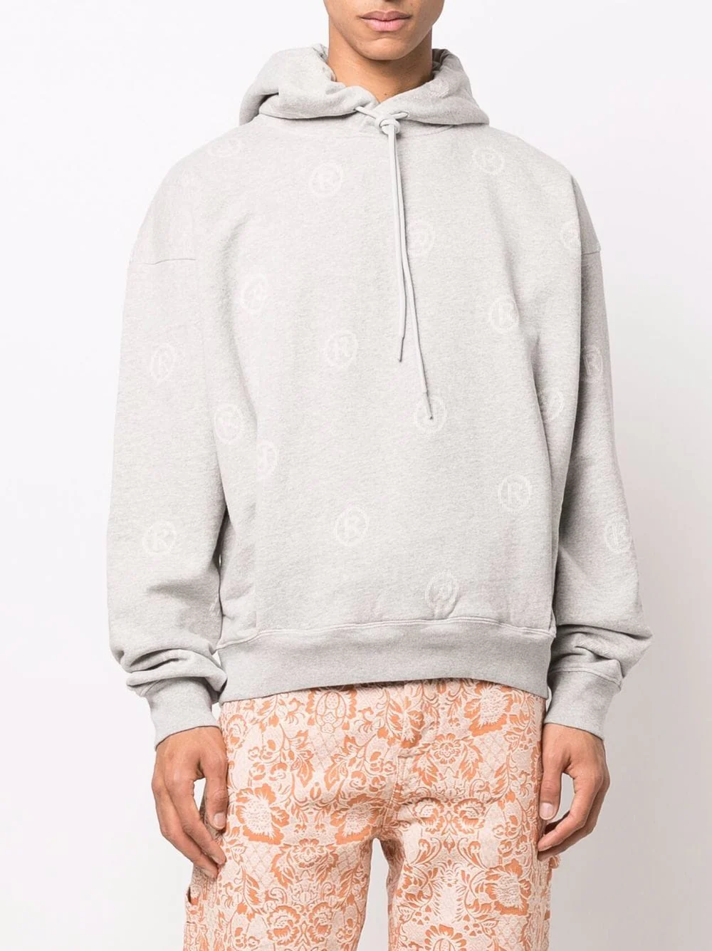 Monogram-Print Pullover Hoodie - Image 5