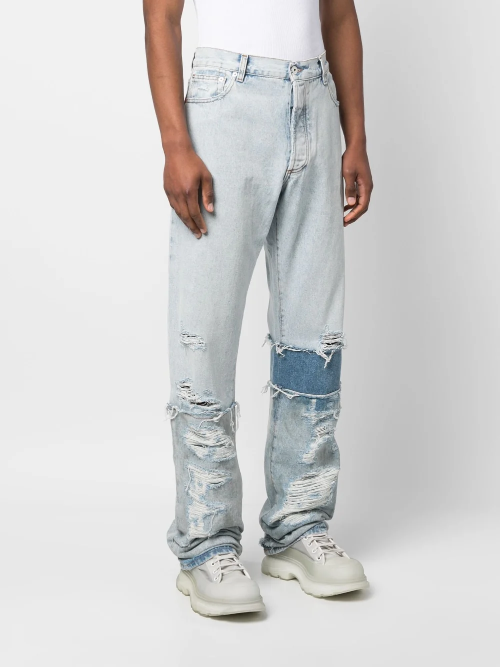 Multi-Panel Denim Jeans - Image 3