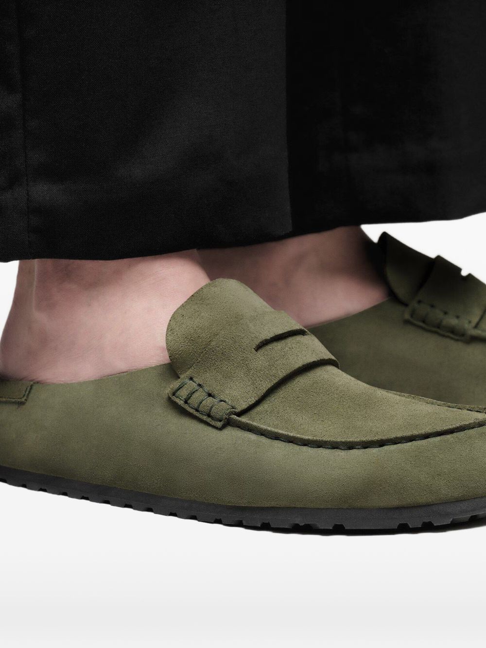 Naples Wrapped Suede Penny Loafers - Image 4