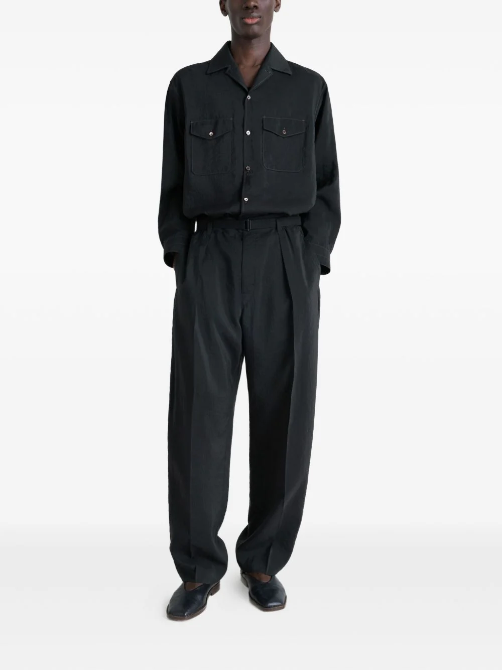 Notched-Collar Fla-Pocket Shirt - Image 5