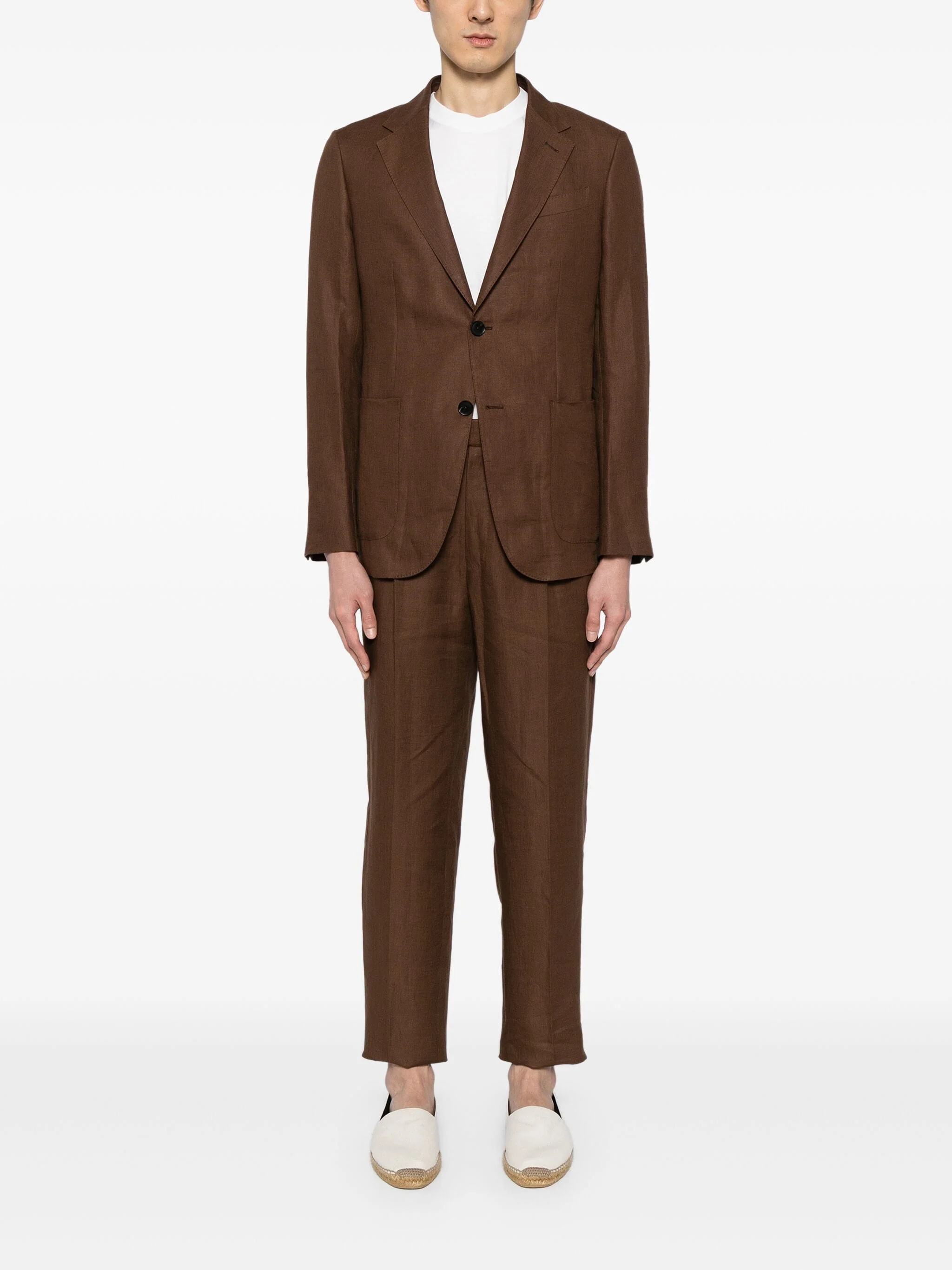Notched-Lapel Linen Blazer - Image 2