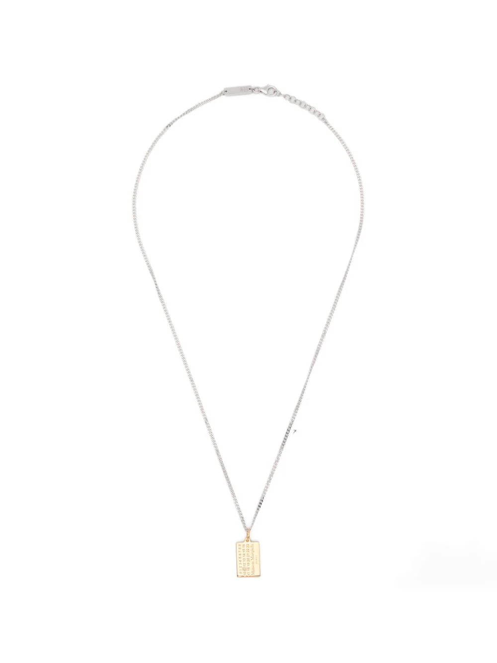 Numeric-Logo-Pendant Necklace