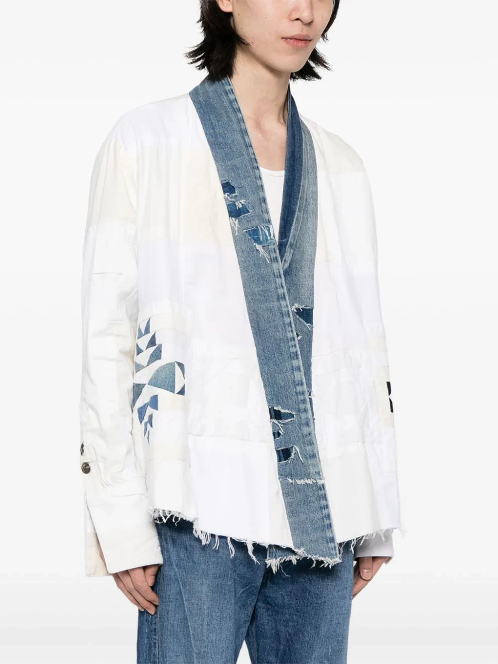 Open-Front Distressed Jacket - Image 3