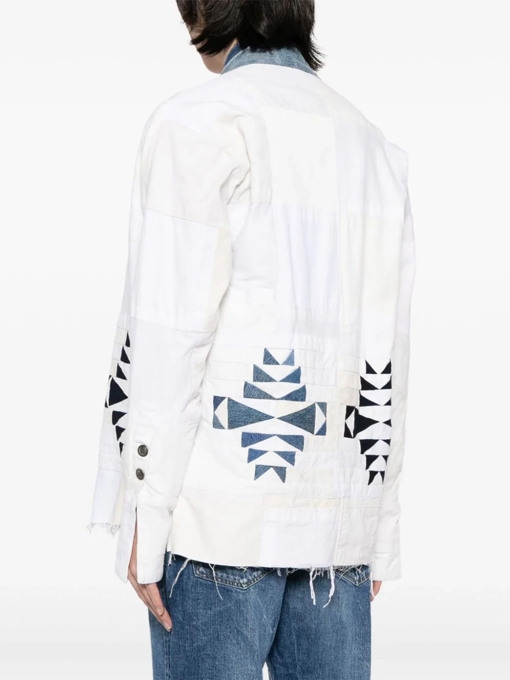 Open-Front Distressed Jacket - Image 4