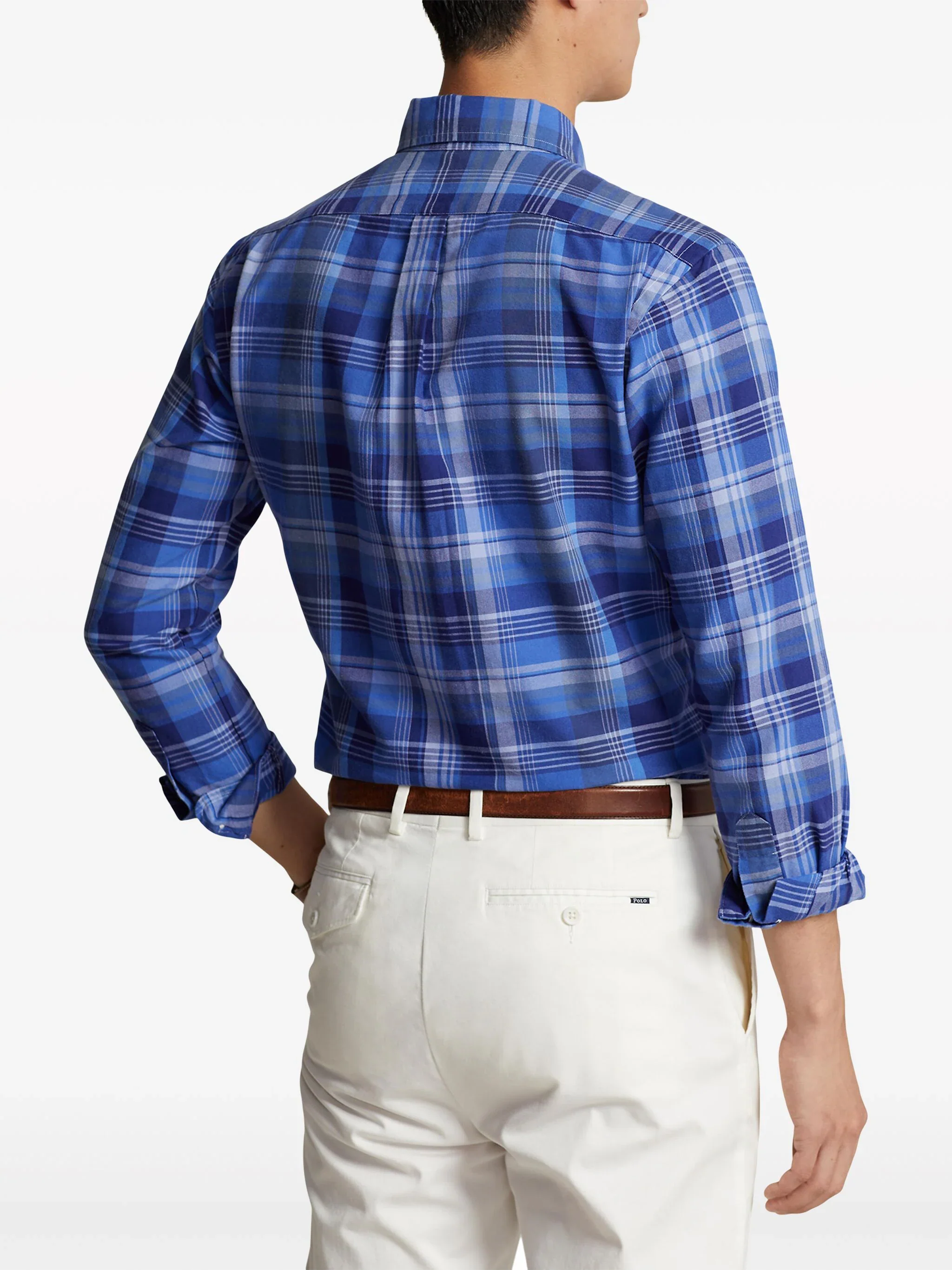 Oxford Plaid Cotton Shirt - Image 4