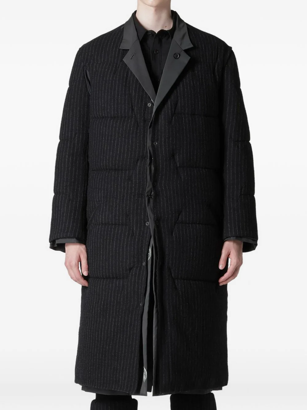 Padded Pinstripe Jacket - Image 2