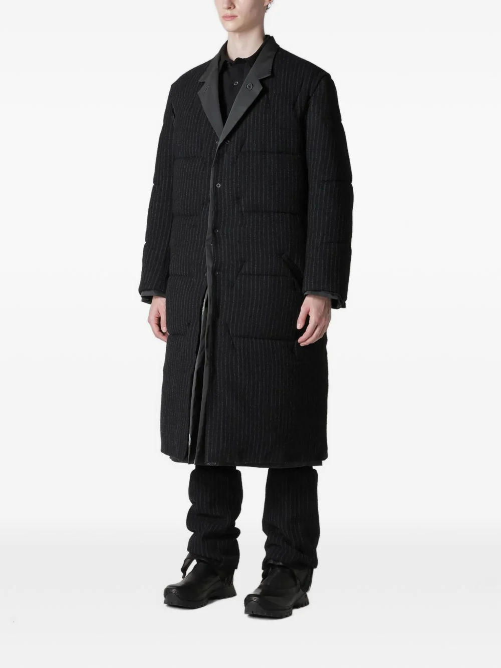 Padded Pinstripe Jacket - Image 3