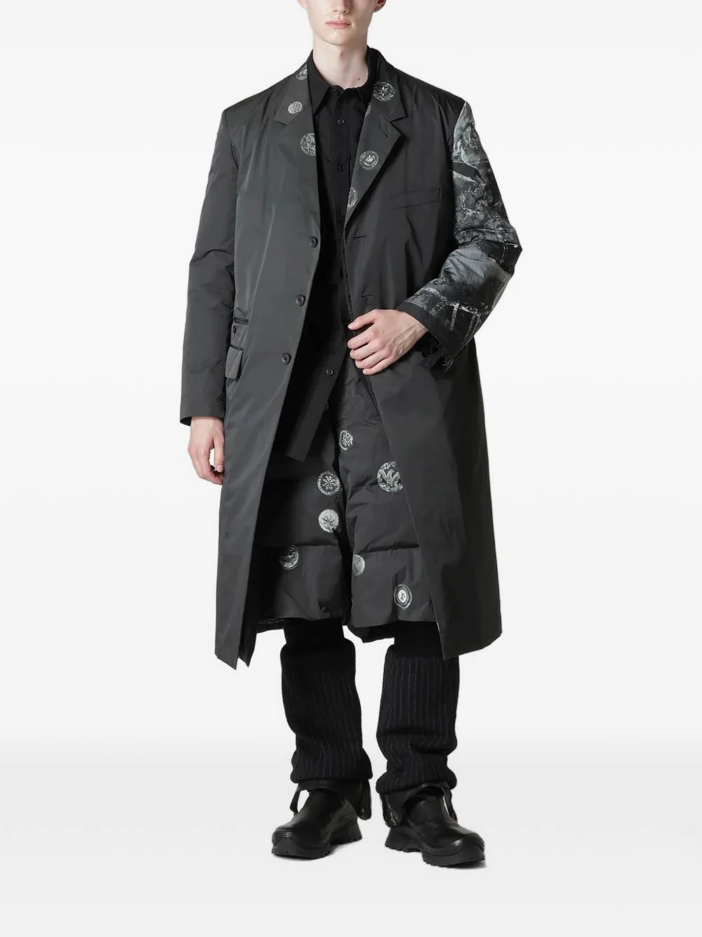Padded Pinstripe Jacket - Image 4