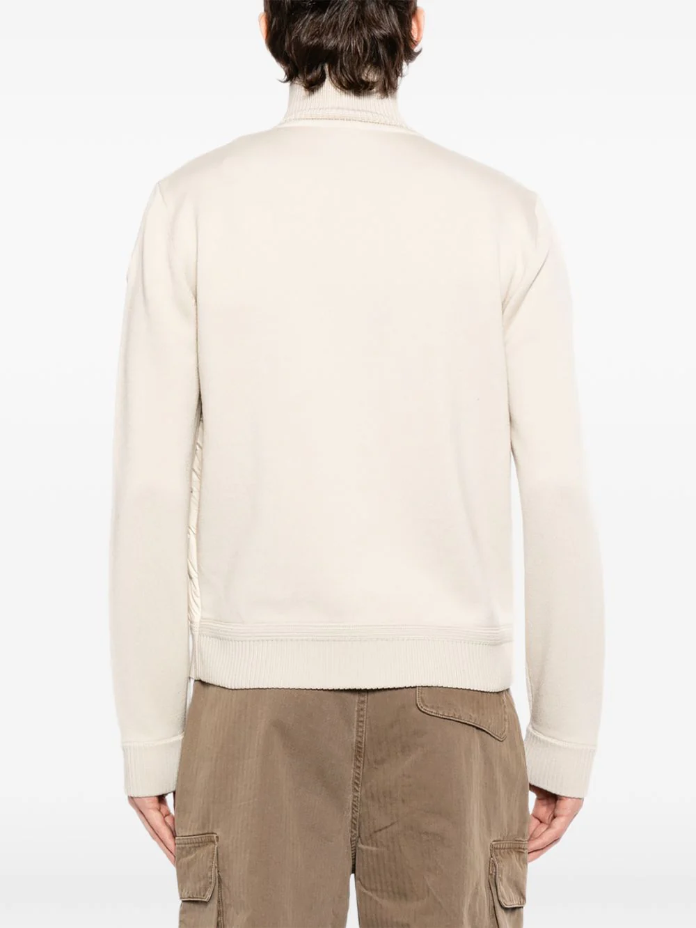 Padded Wool Zip-Up Cardigan - Image 5