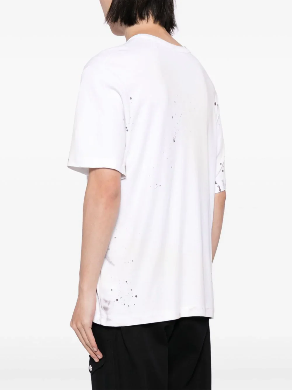 Paint-Splatter Cotton T-Shirt - Image 3