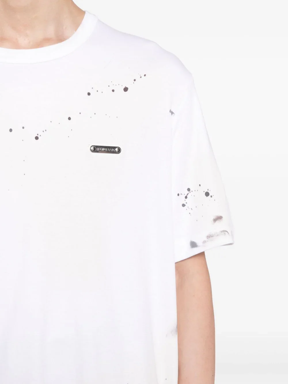 Paint-Splatter Cotton T-Shirt - Image 4