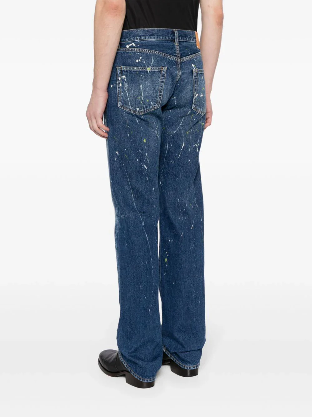 Paint-Splatter Straight-Leg Jeans - Image 4