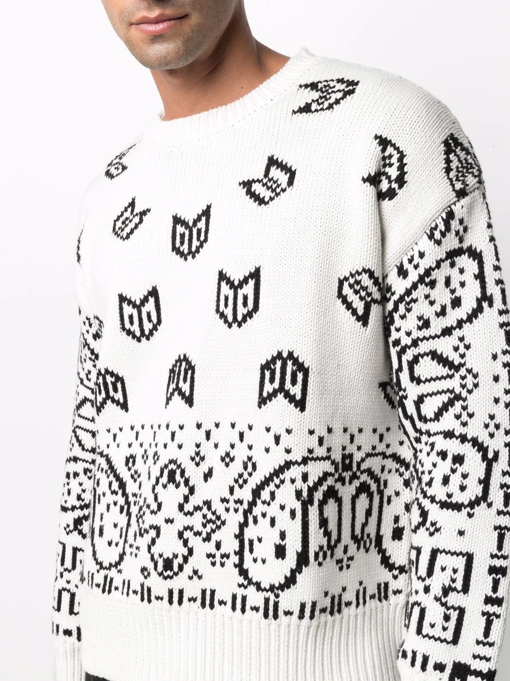 Paisley-Print Cotton Jumper - Image 4